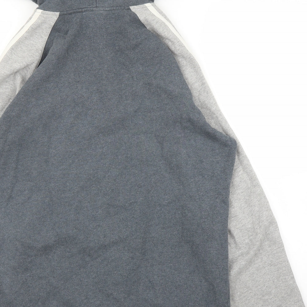adidas Mens Grey   Full Zip Hoodie Size M