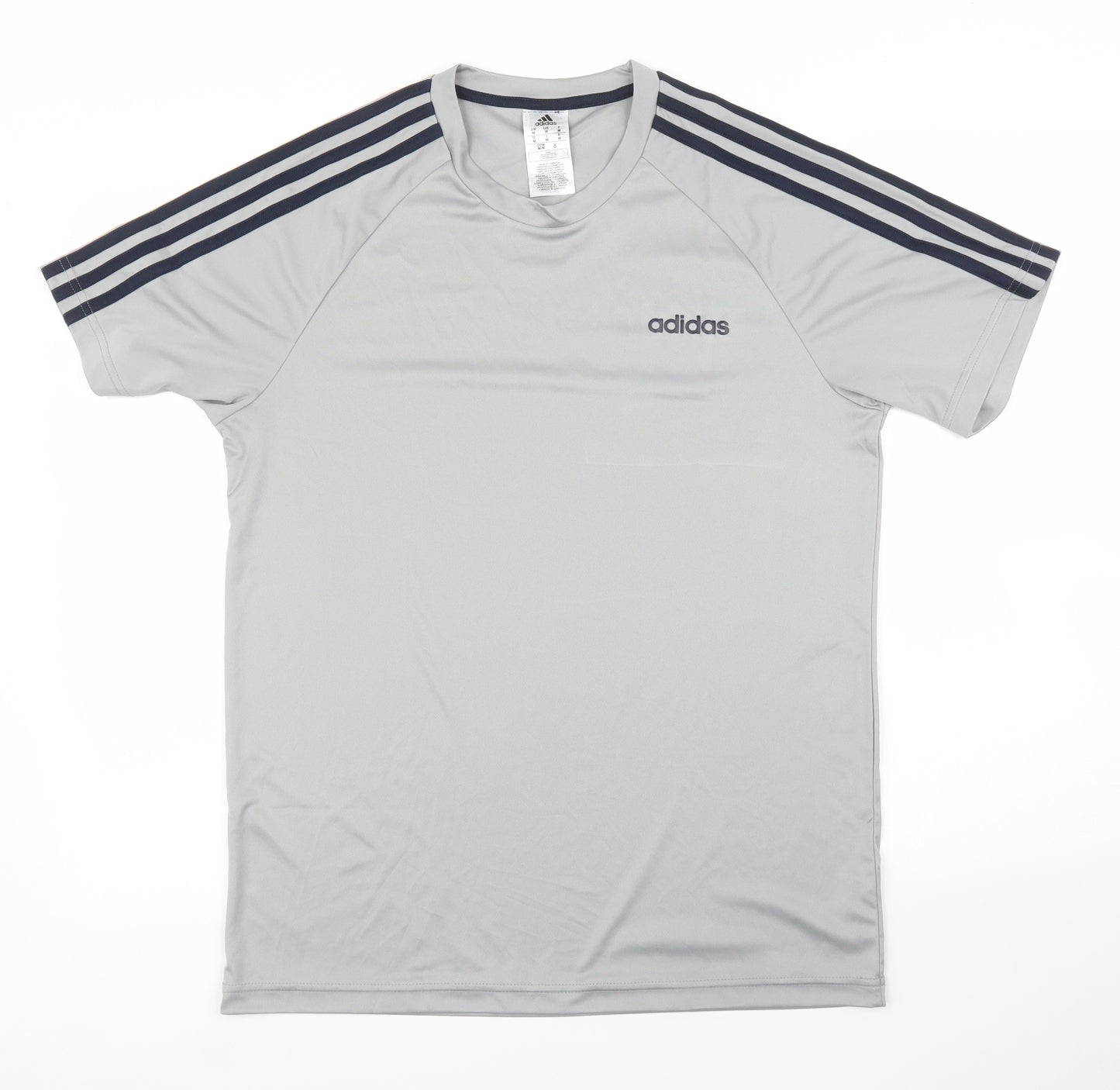 adidas Mens Grey    T-Shirt Size M