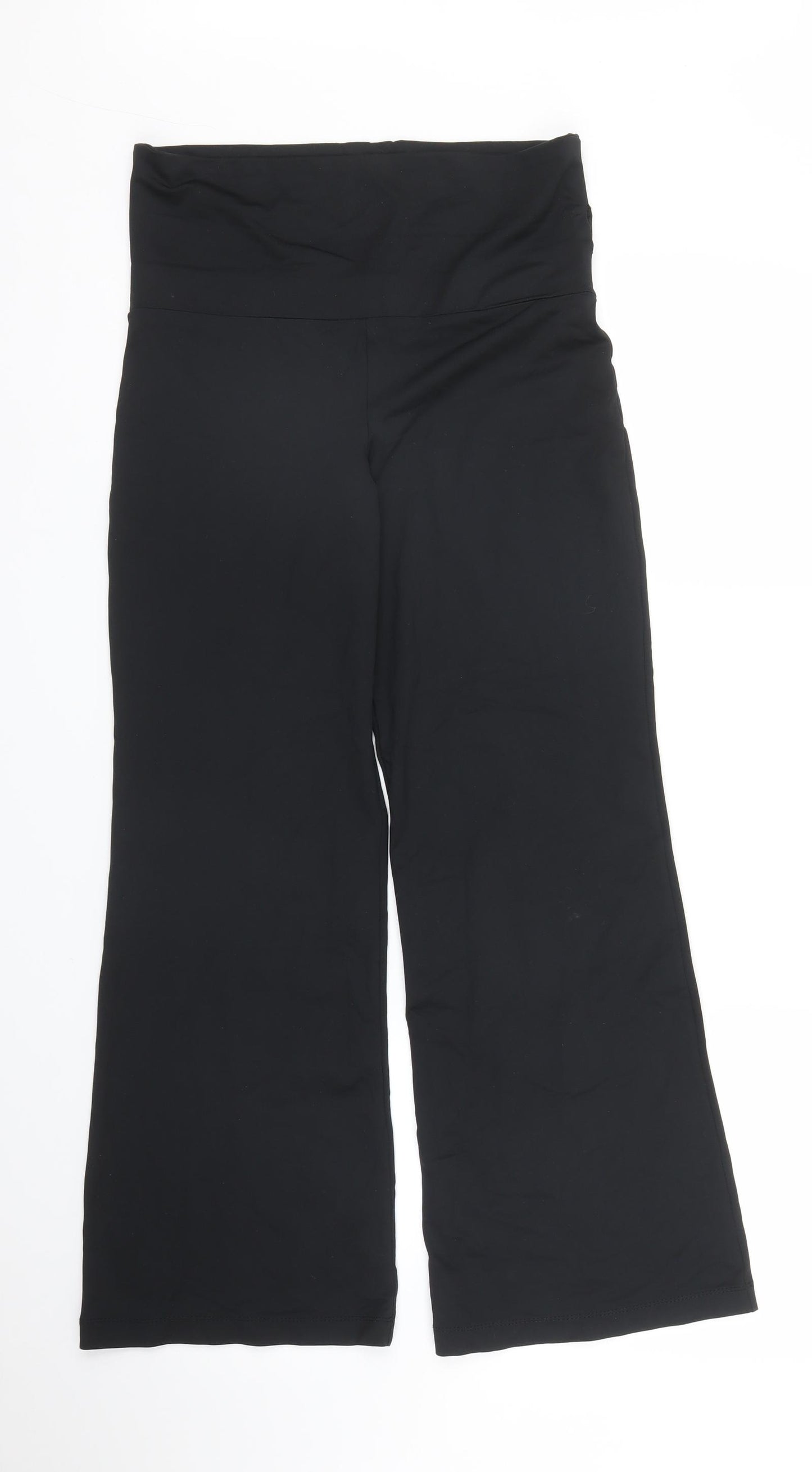 M&S Womens Black   Sweatpants Trousers Size 10 L27 in