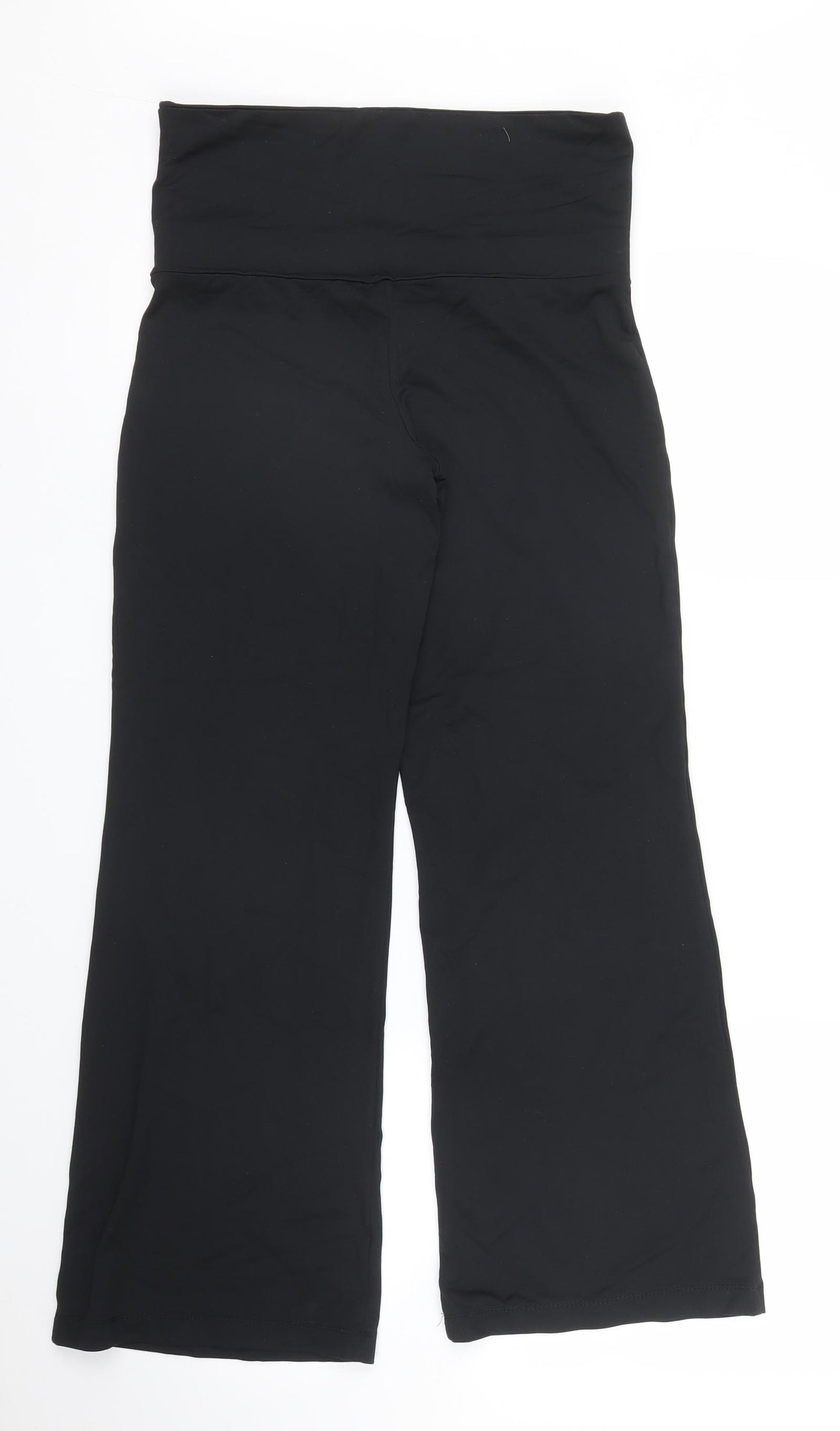 M&S Womens Black   Sweatpants Trousers Size 10 L27 in