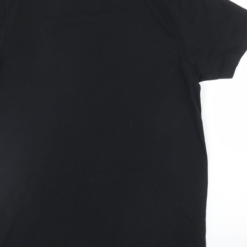 Lost Soles Mens Black    T-Shirt Size M