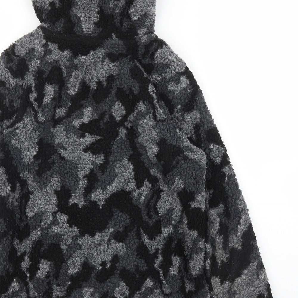 George Boys Grey Camouflage  Full Zip Hoodie Size 11 Years