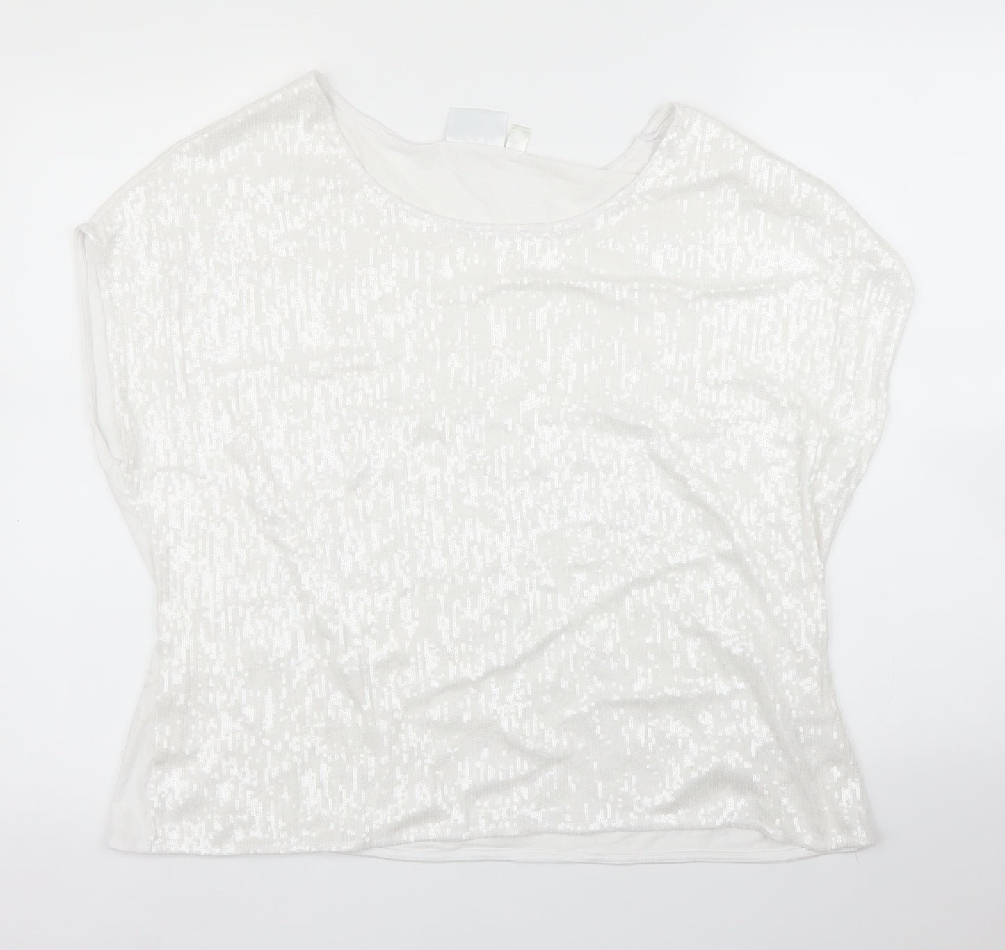 BPC Womens White   Basic Blouse Size L