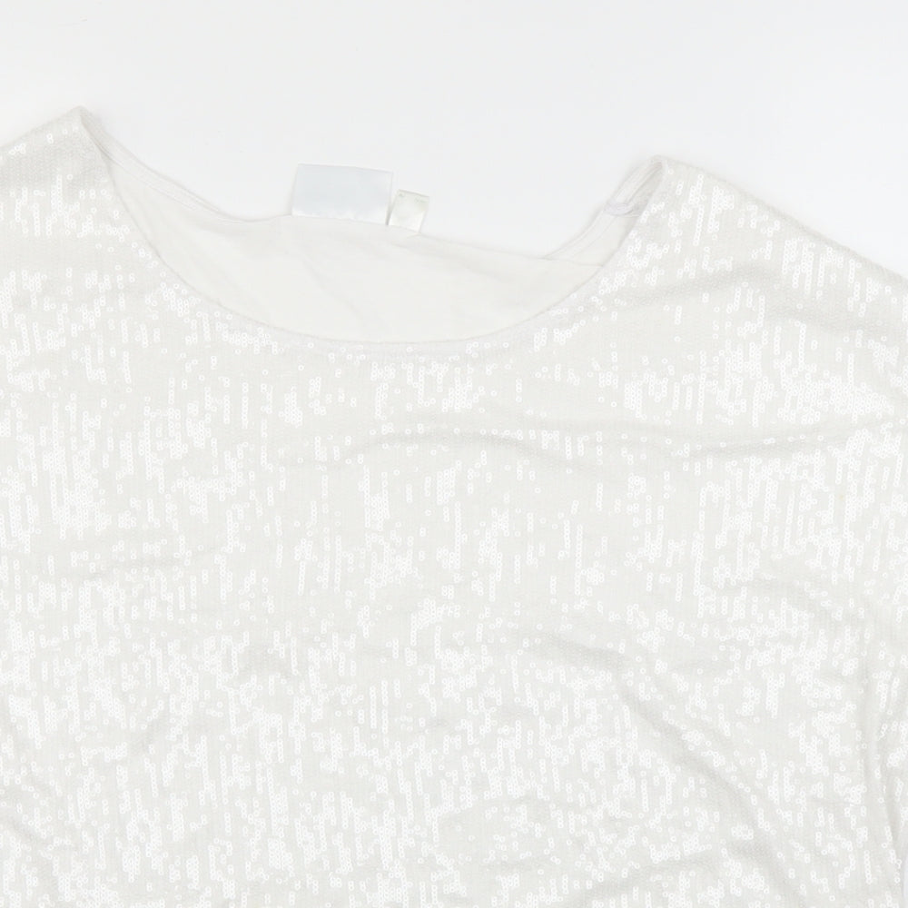 BPC Womens White   Basic Blouse Size L