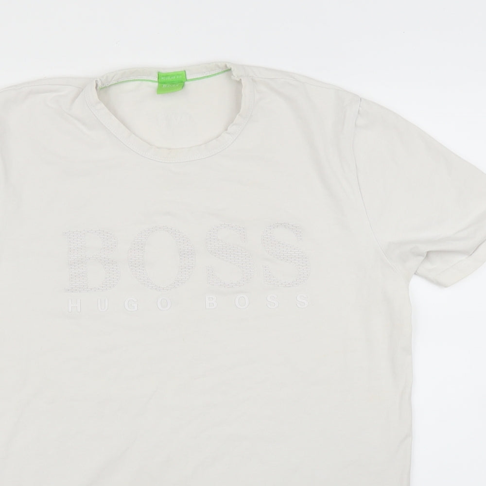 HUGO BOSS Mens White    T-Shirt Size M