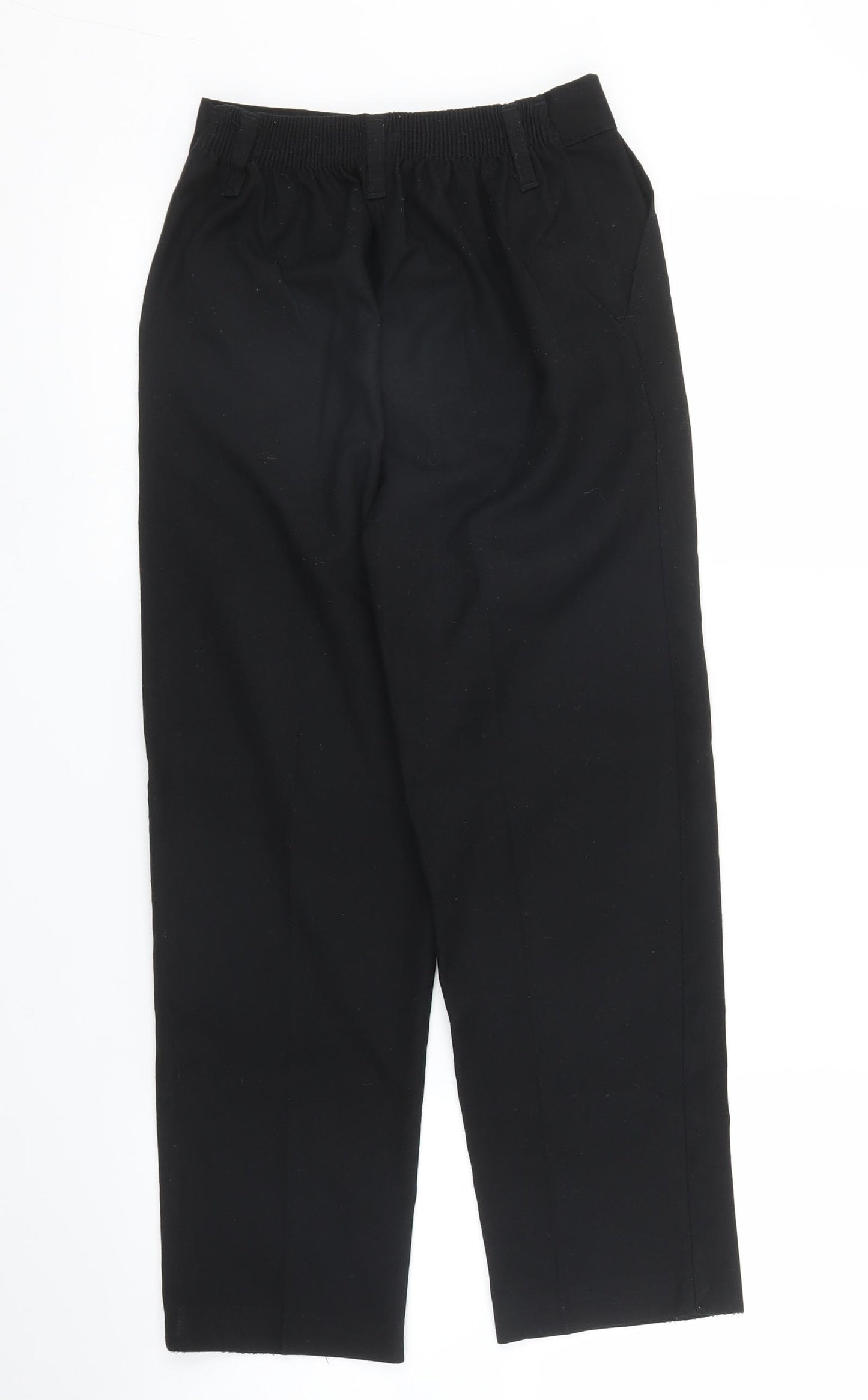 Preworn Boys Black    Trousers Size 10 Years