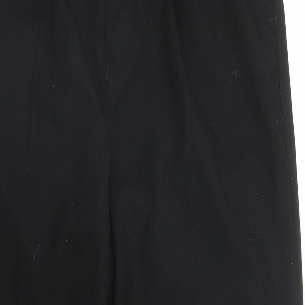 Preworn Boys Black    Trousers Size 10 Years