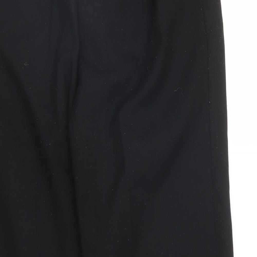 Preworn Boys Black    Trousers Size 10 Years