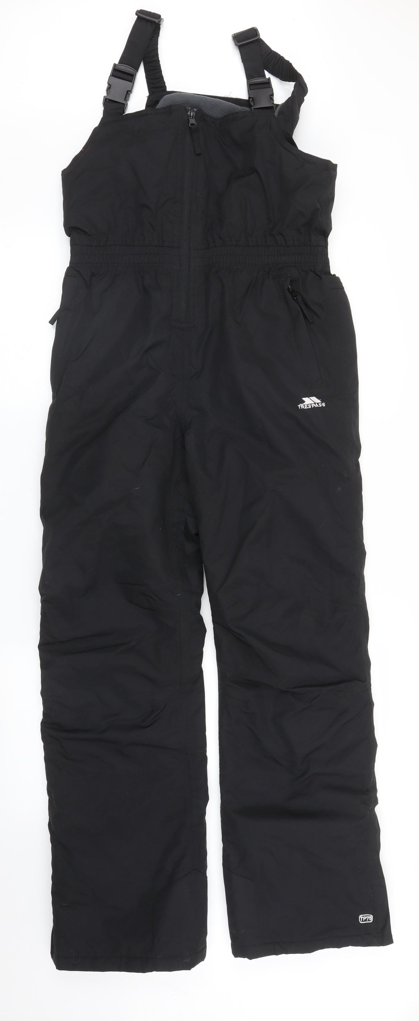 Trespass Boys Black   Puffer Jacket Snowsuit Size 13 Years  - Salopettes