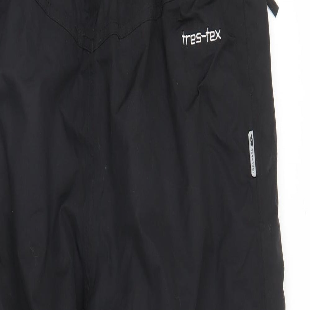 Trespass Boys Black   Puffer Jacket Snowsuit Size 13 Years  - Salopettes