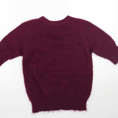 Dorothy Perkins Womens Purple   Basic T-Shirt Size 8