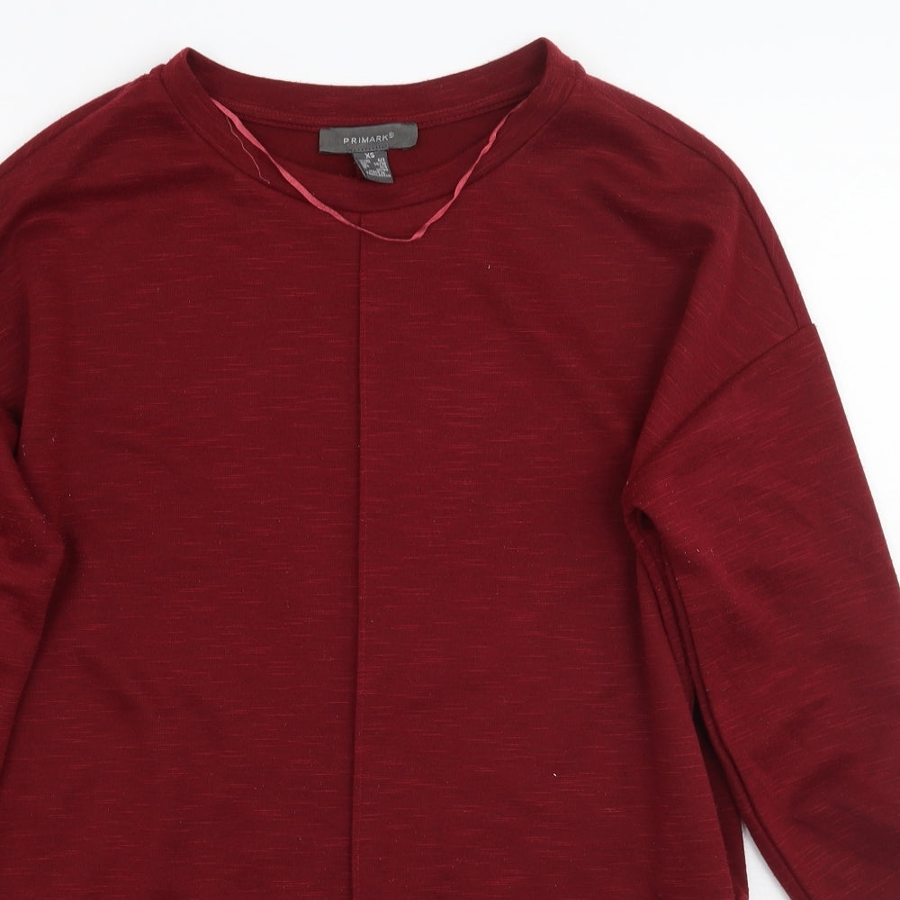 Primark Womens Red   Basic T-Shirt Size XS