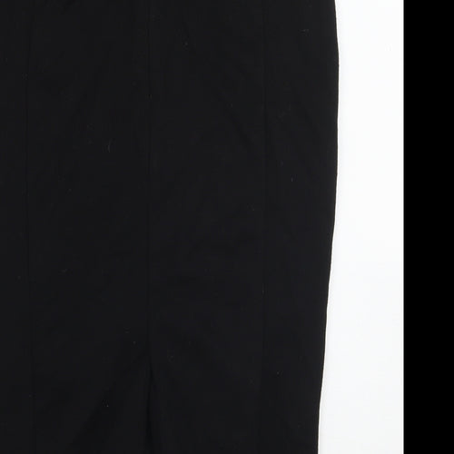 Definitions Womens Black   A-Line Skirt Size 10