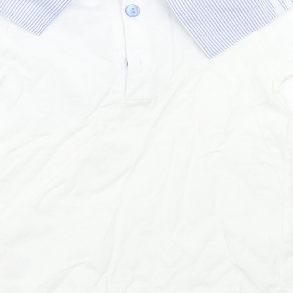Zip Zap Boys White   Basic T-Shirt Size 3 Years