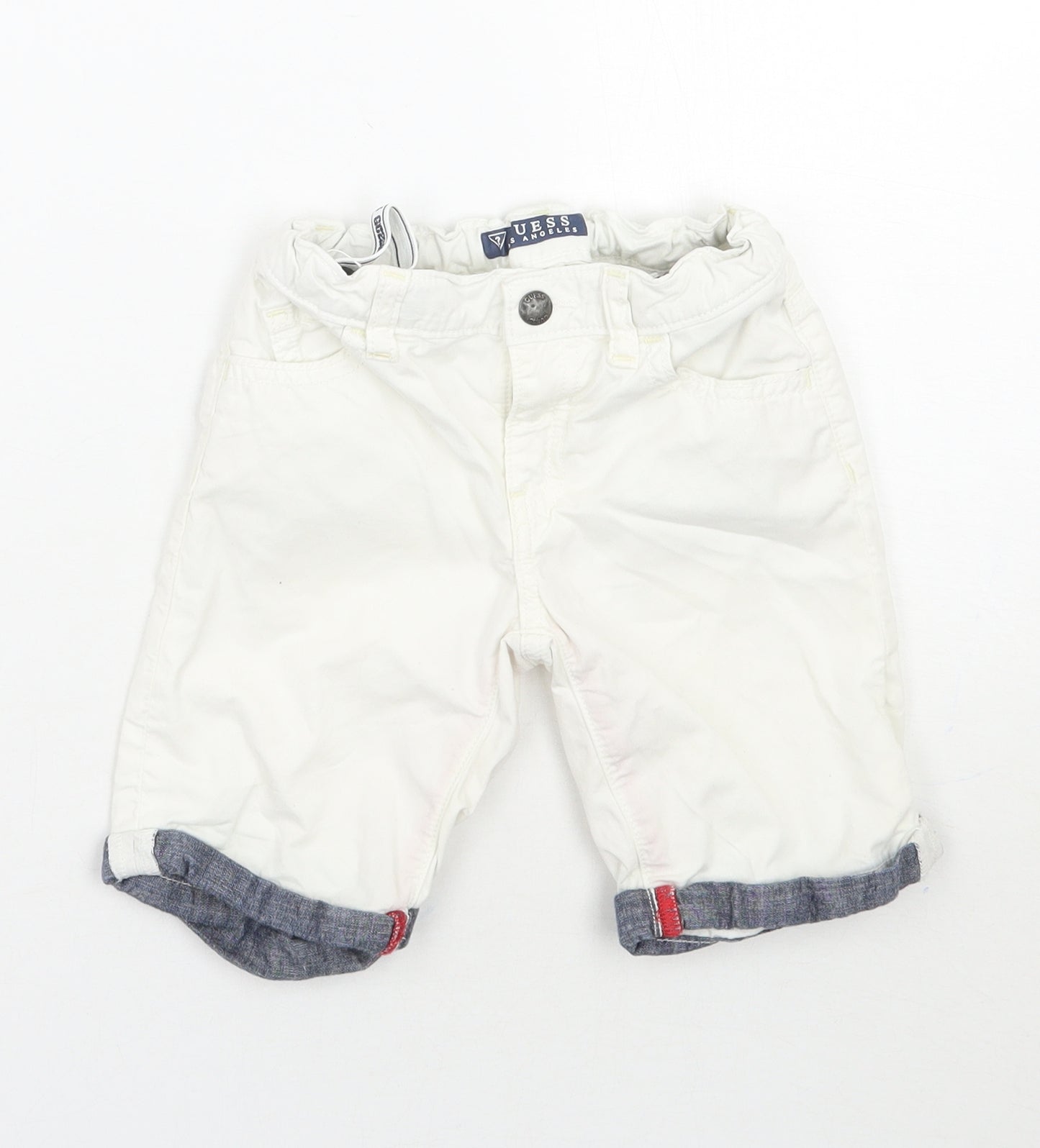 GUESS Boys White   Chino Shorts Size 4 Years