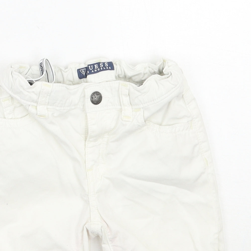 GUESS Boys White   Chino Shorts Size 4 Years