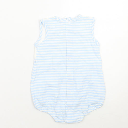 Tutto Piccolo Baby Blue Striped  Babygrow One-Piece Size 12 Months