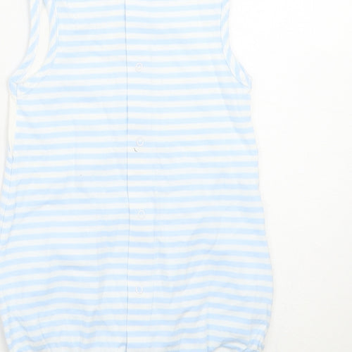 Tutto Piccolo Baby Blue Striped  Babygrow One-Piece Size 12 Months
