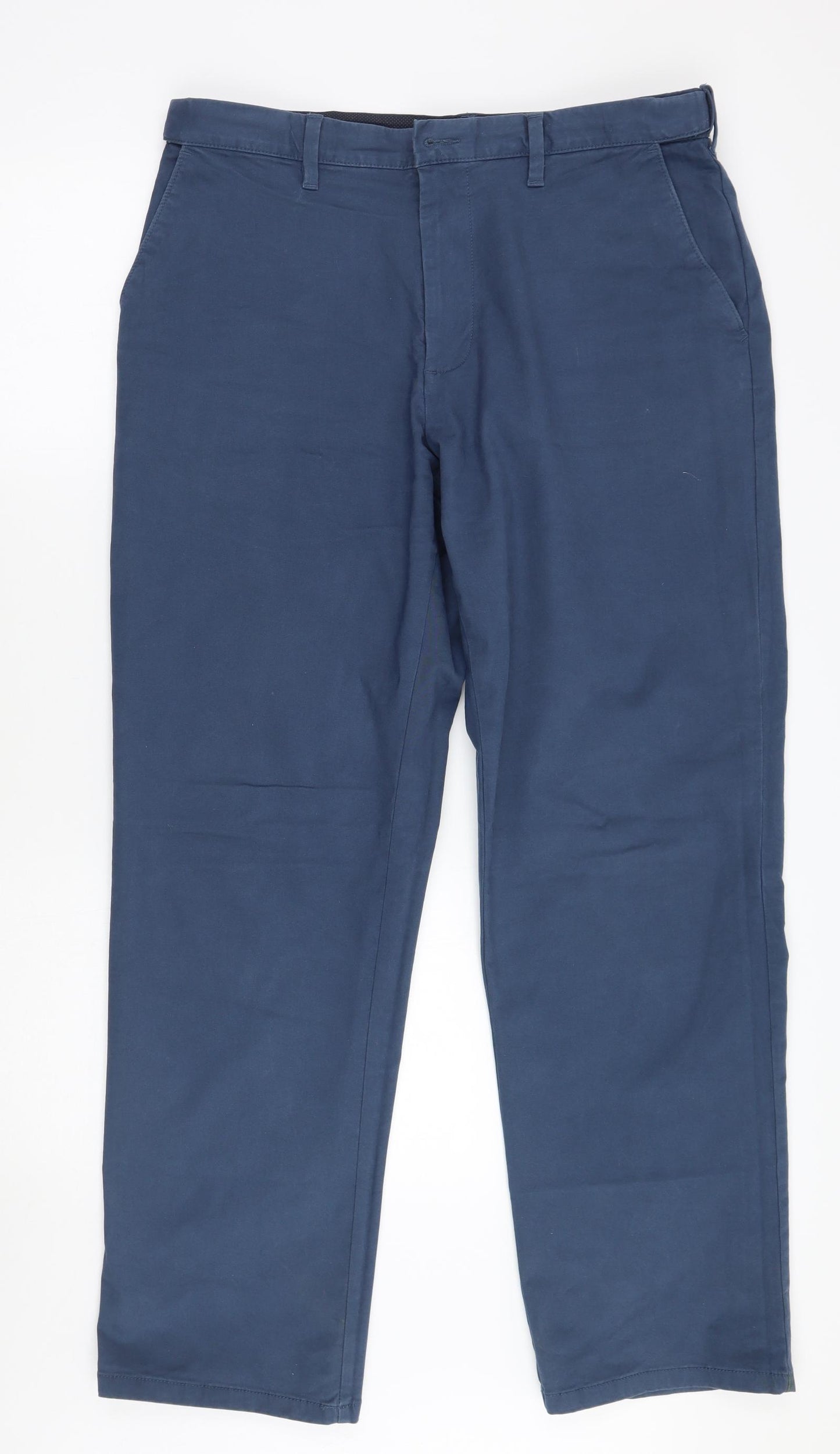 Marks and Spencer Mens Blue   Chino Trousers Size 36 L31 in