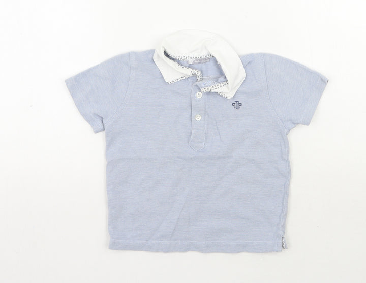 Tutto Piccolo Boys Blue Basic Polo Size 3 Years