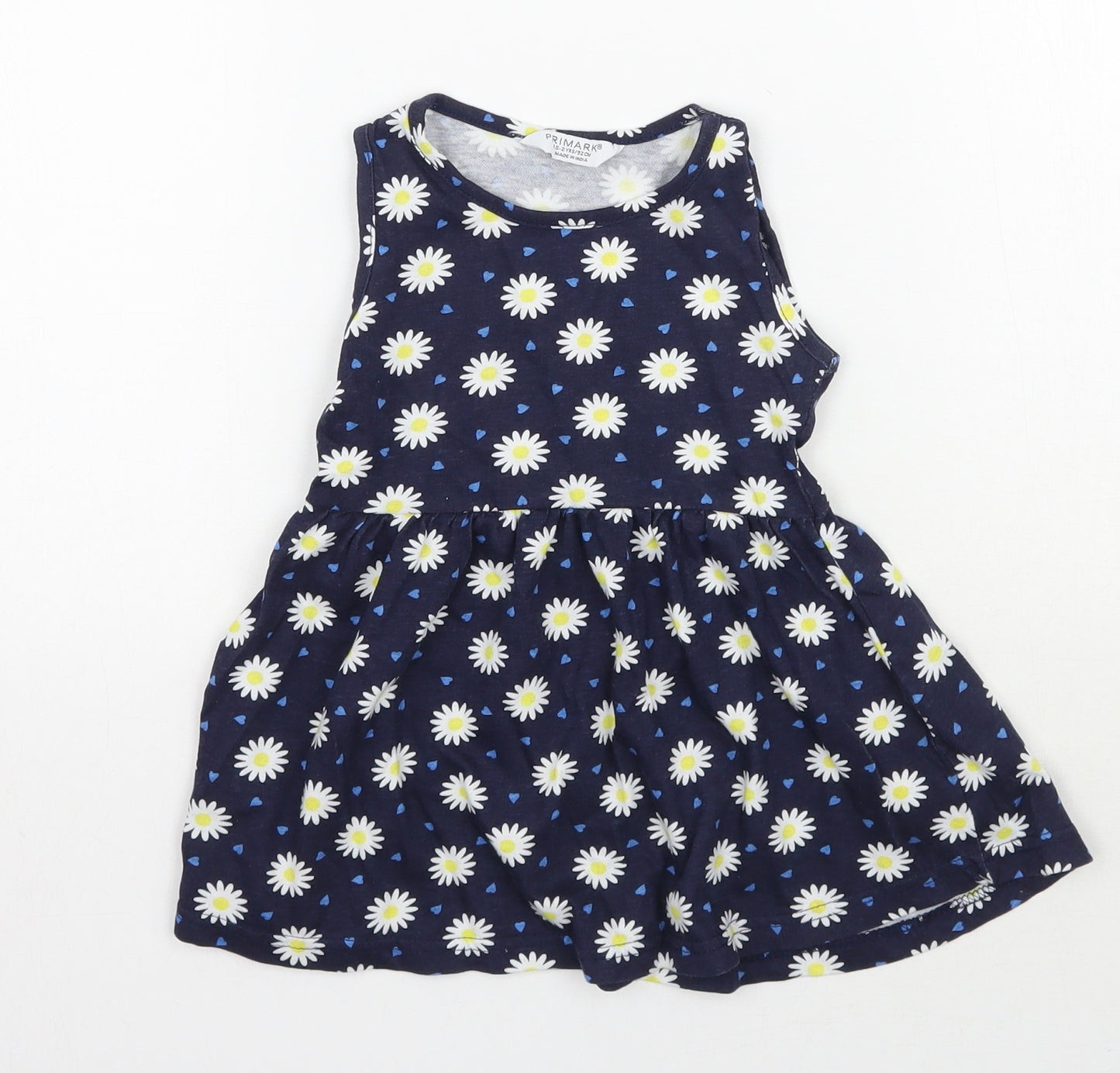 Primark Girls Blue Floral  A-Line  Size 24 Months