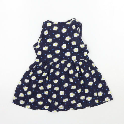 Primark Girls Blue Floral  A-Line  Size 24 Months