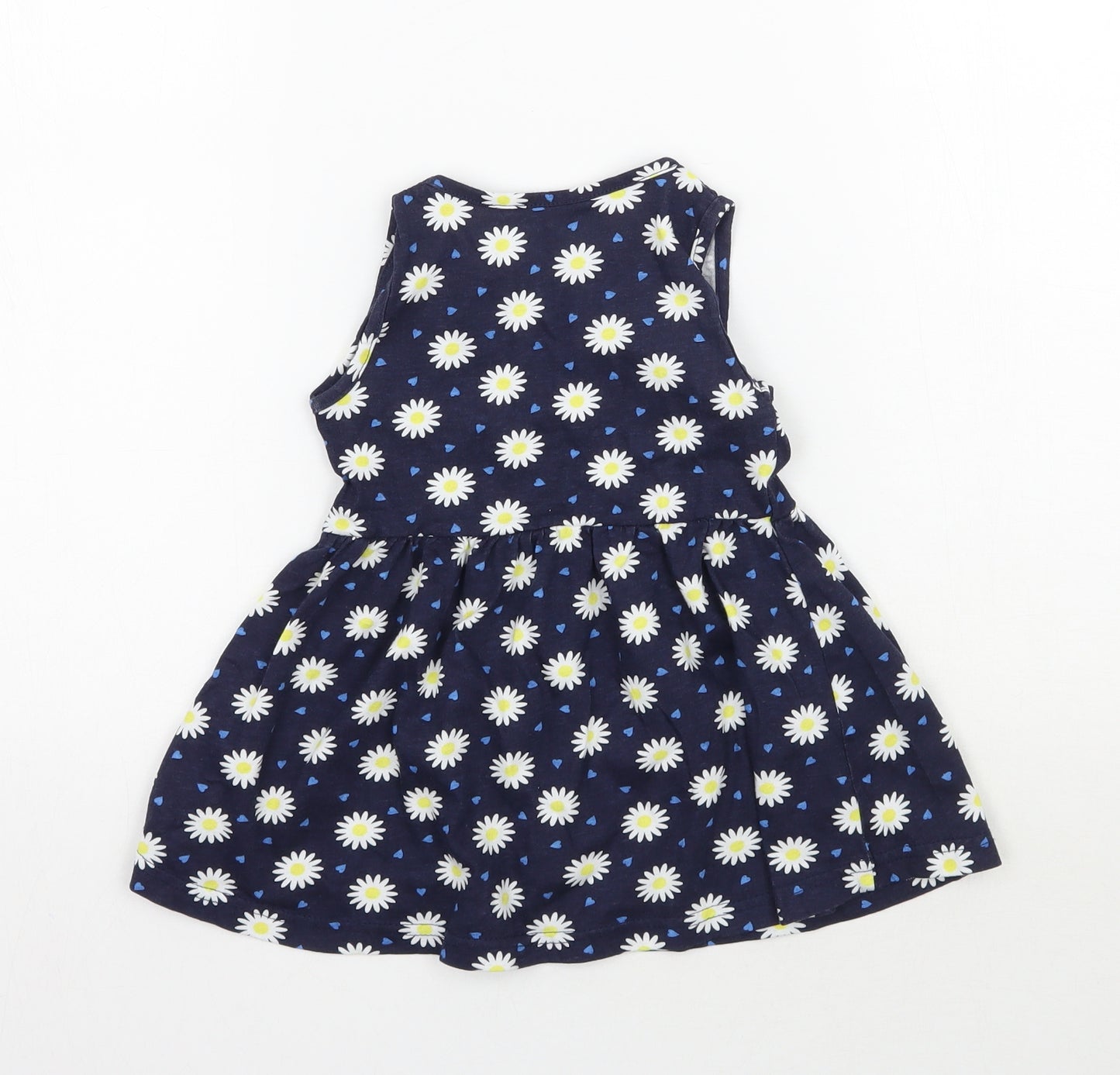 Primark Girls Blue Floral  A-Line  Size 24 Months