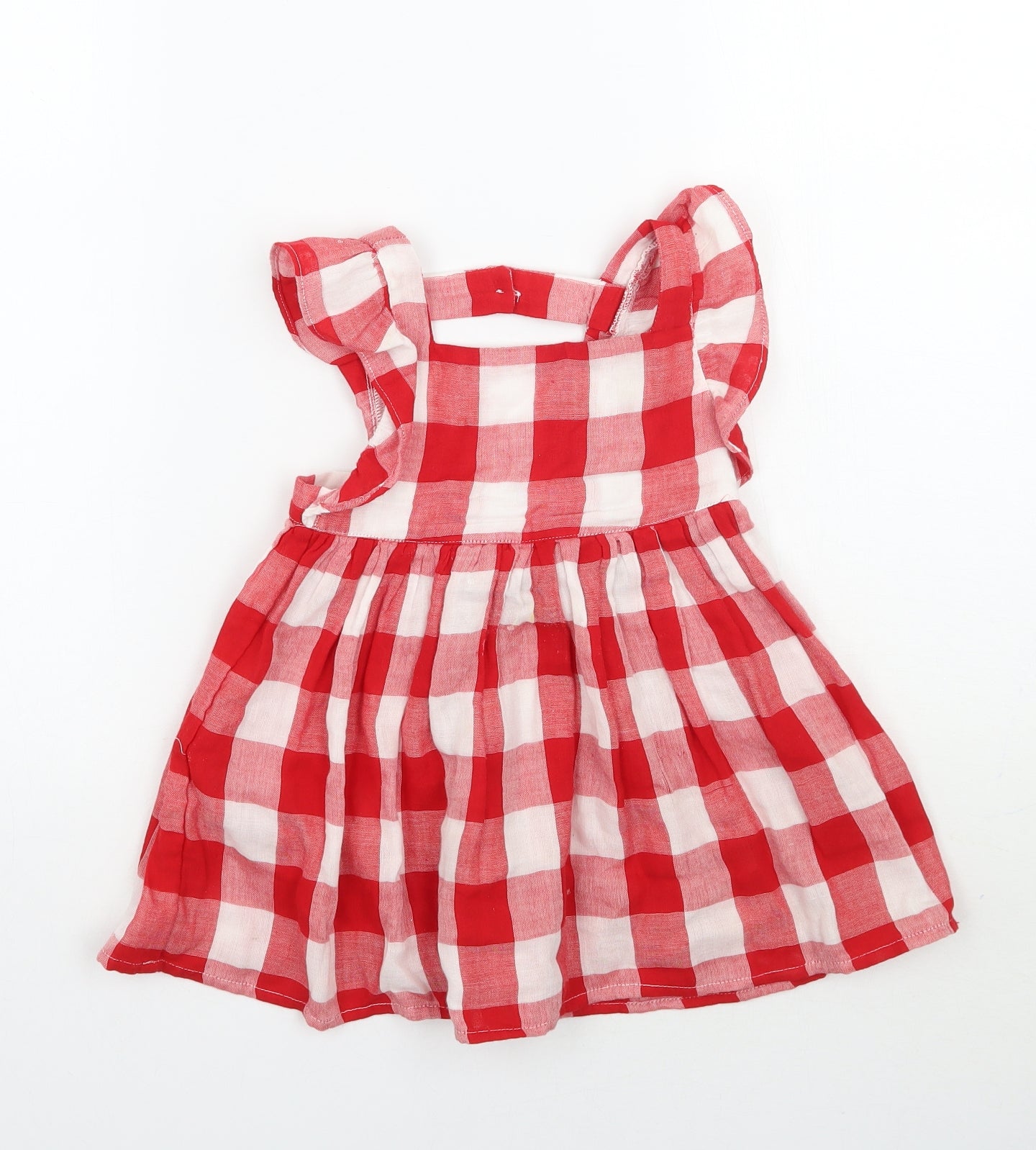 NEXT Girls Red Check  A-Line  Size 12-18 Months