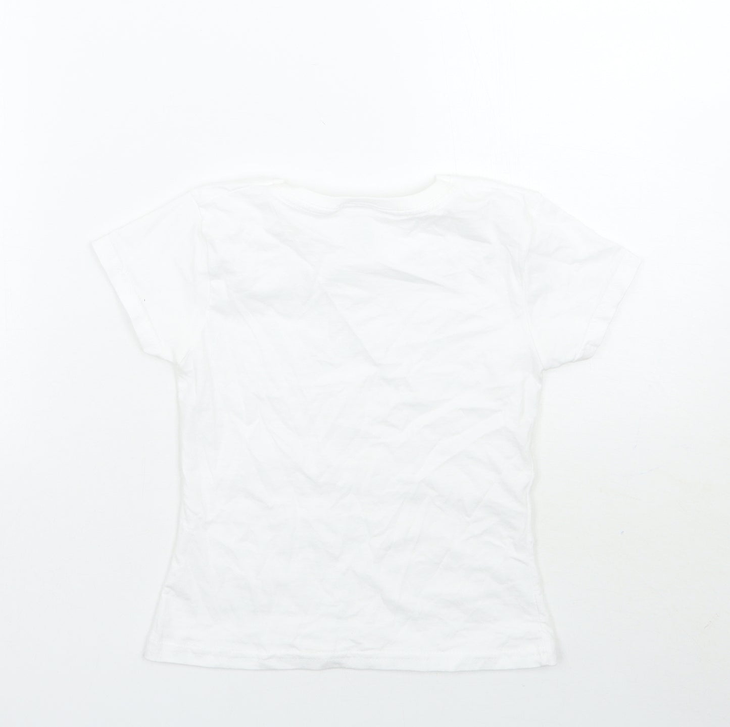 Fruit of the Loom Girls White   Basic T-Shirt Size 3-4 Years