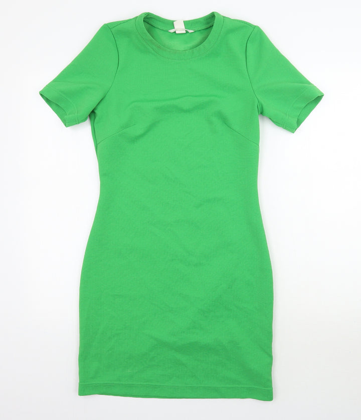 H&M Womens Green A-Line Size S