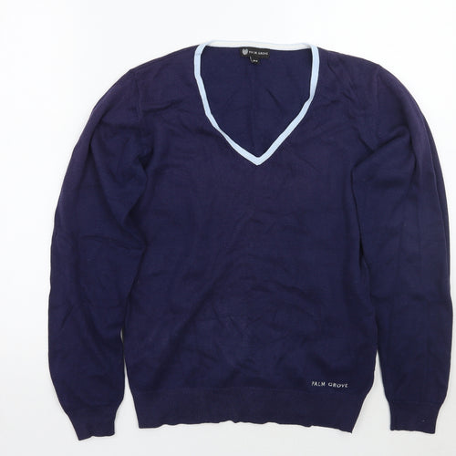 Palm Grove Womens Blue   Pullover Jumper Size 10