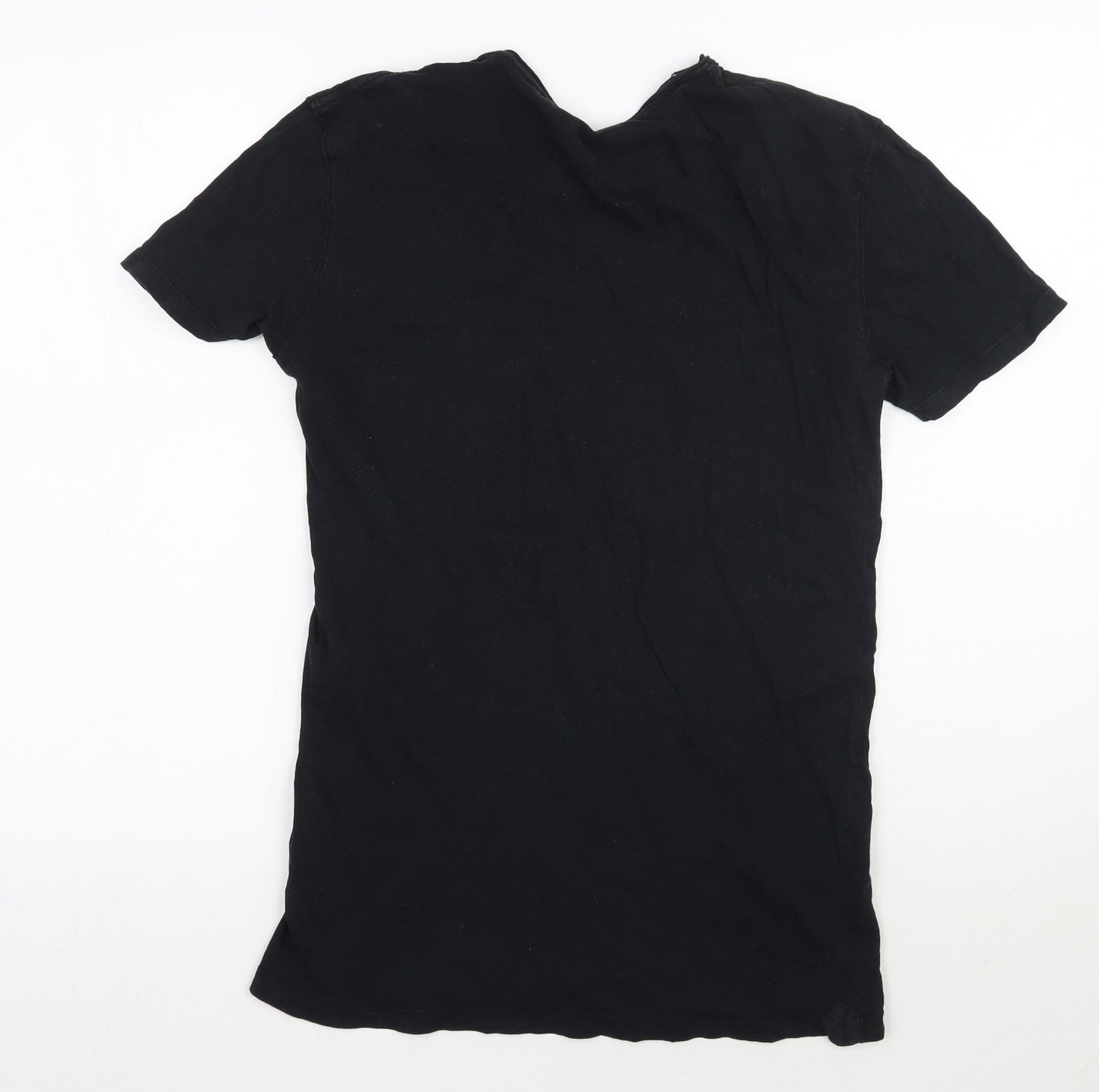All saints Mens Black    T-Shirt Size XS