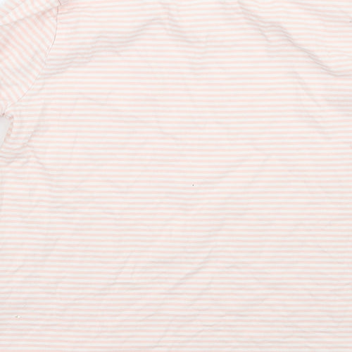 George Girls Pink Striped  Basic T-Shirt Size 9-10 Years