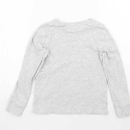 George Girls Grey   Basic T-Shirt Size 9-10 Years