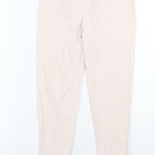 George Girls Pink Striped  Sweatpants Trousers Size 9 Years