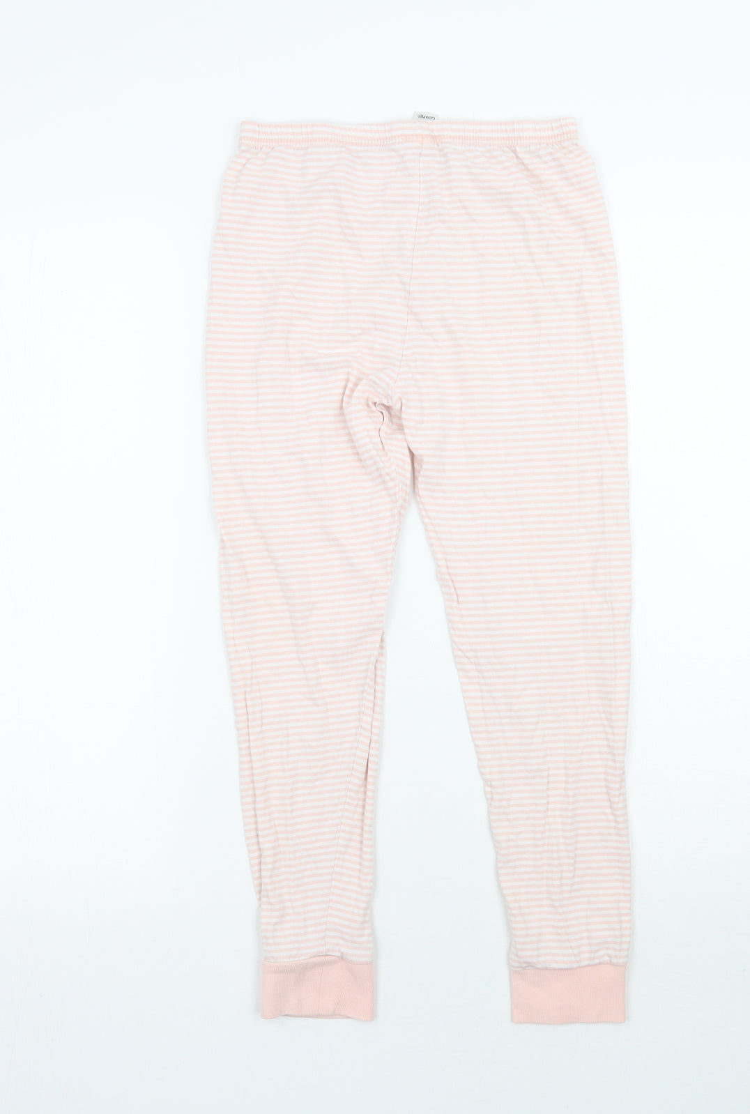 George Girls Pink Striped  Sweatpants Trousers Size 9 Years