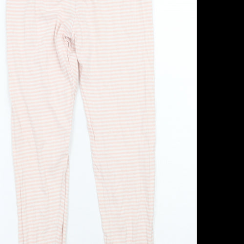George Girls Pink Striped  Sweatpants Trousers Size 9 Years