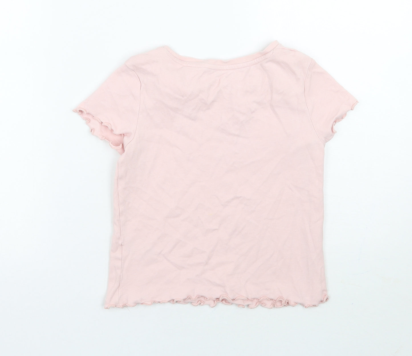 George Girls Pink   Basic T-Shirt Size 8-9 Years