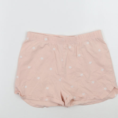 George Girls Pink Geometric  Sweat Shorts Size 9-10 Years