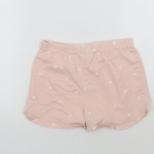 George Girls Pink Geometric  Sweat Shorts Size 9-10 Years