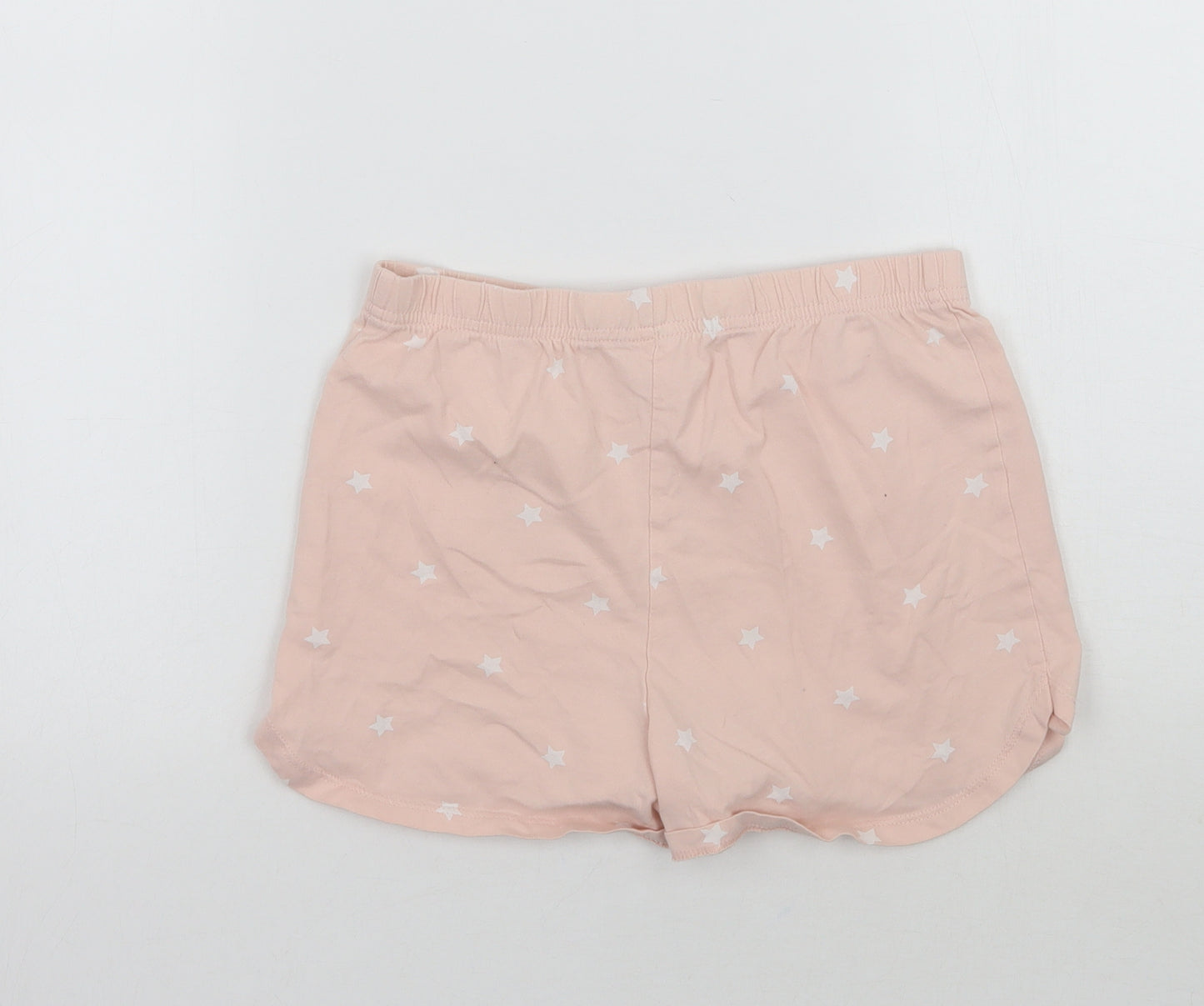 George Girls Pink Geometric  Sweat Shorts Size 9-10 Years