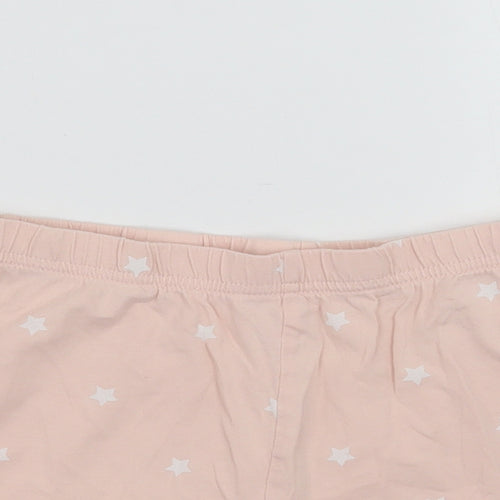 George Girls Pink Geometric  Sweat Shorts Size 9-10 Years