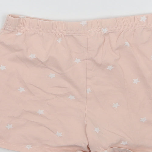 George Girls Pink Geometric  Sweat Shorts Size 9-10 Years