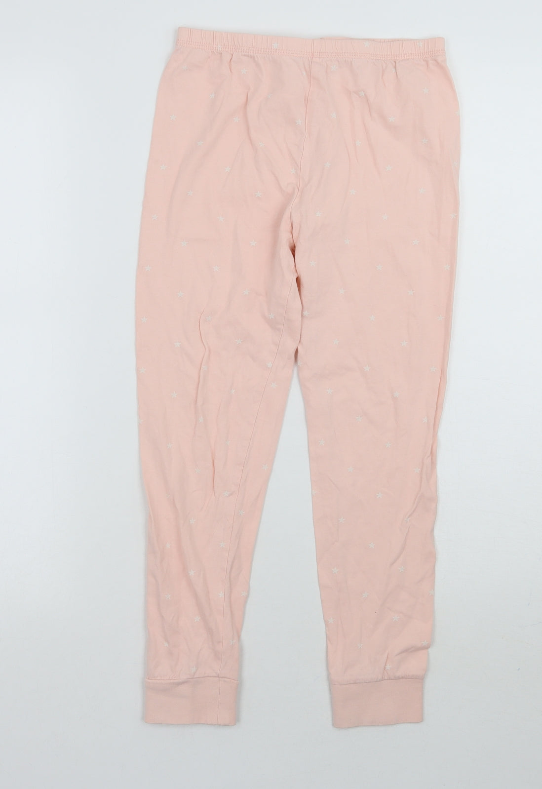 George Girls Pink Geometric  Sweatpants Trousers Size 9 Years