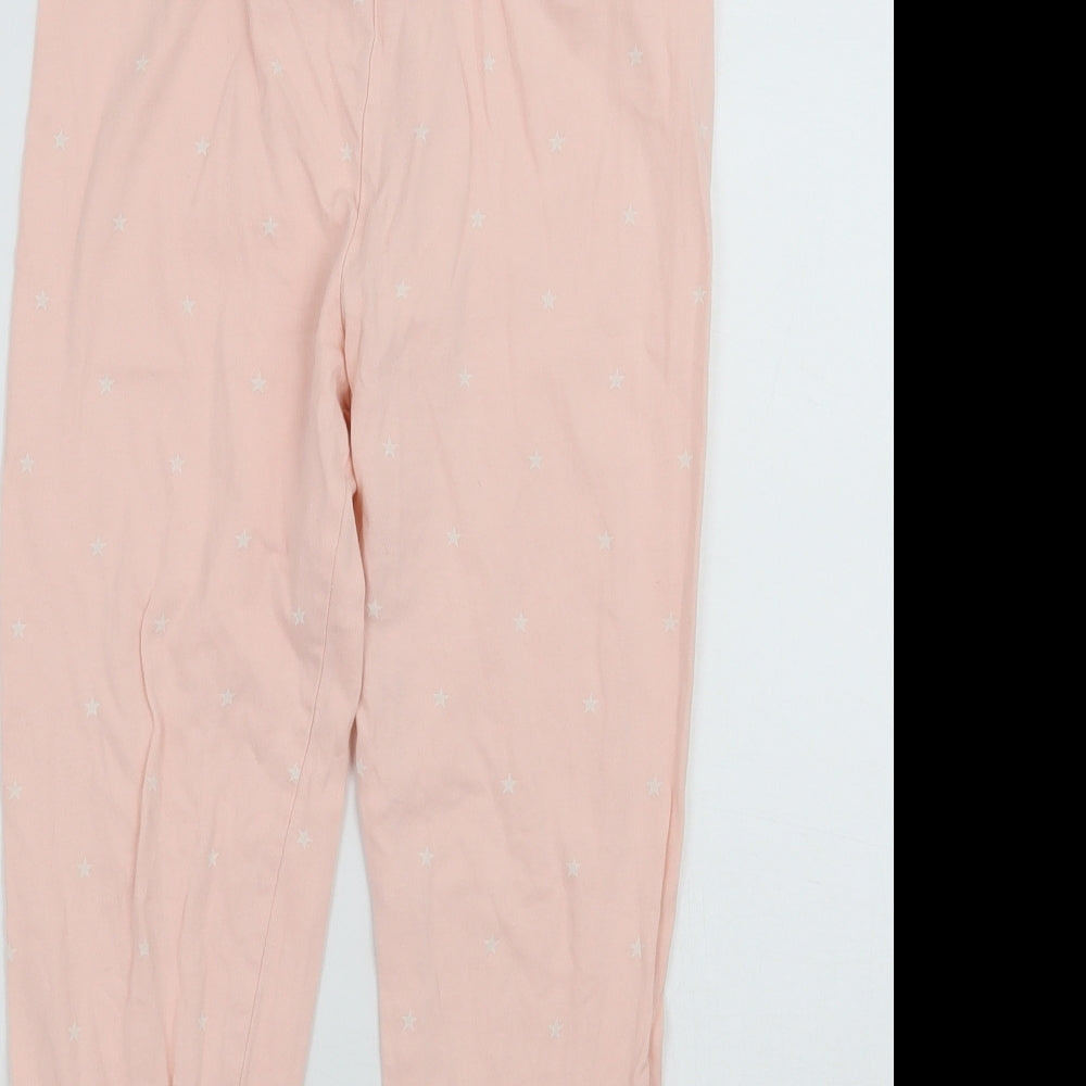 George Girls Pink Geometric  Sweatpants Trousers Size 9 Years