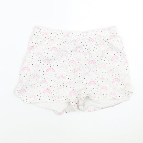 George Girls White Geometric  Top Pyjama Set Size 9-10 Years