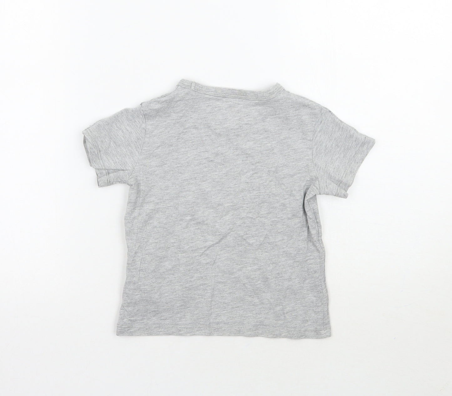 H&M Girls Grey   Basic T-Shirt Size 3 Years