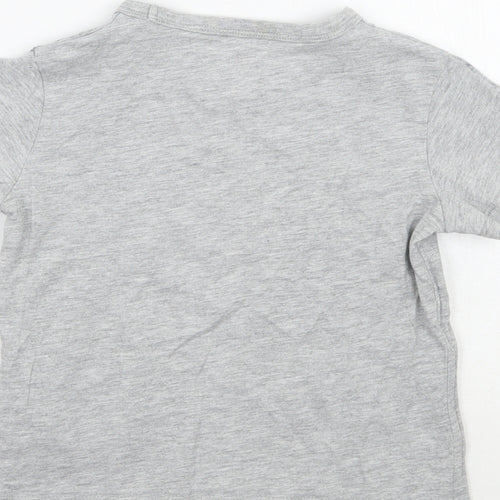 H&M Girls Grey   Basic T-Shirt Size 3 Years