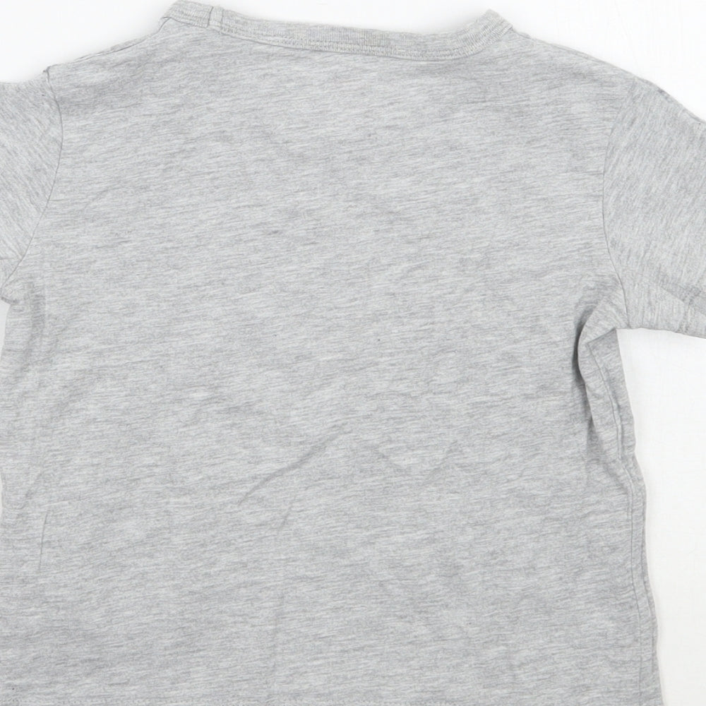 H&M Girls Grey   Basic T-Shirt Size 3 Years