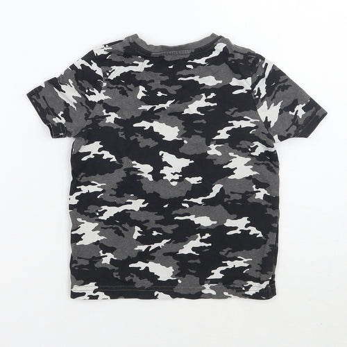 TU Boys Grey Camouflage  Basic T-Shirt Size 3 Years